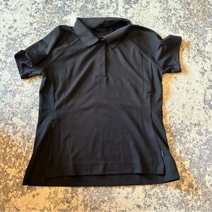 EUC Athleta Black Everyday Polo Golf Tennis Top – Large